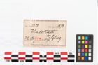 Etikett zu Bronzeknotenarmreif (NHMW-PRAE-002250)